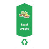 Rubbermaid Food Waste Recycling Stickers (Pack 4)