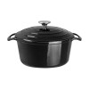 Vogue Round Casserole Black - 3.2Ltr 205mm dia