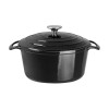 Vogue Round Casserole Black - 4Ltr 235mm