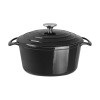 Vogue Round Casserole Black - 4Ltr 235mm