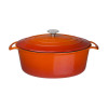 Vogue Oval Casserole Orange - 6Ltr 125x230x305mm