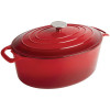 Vogue Oval Casserole Red - 5Ltr 110h x 243w x 295mm d