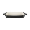 Vogue Rectangular Dish Black - 1.8Ltr 40x370x217mm