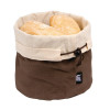 APS Bread Basket with Cherry Stones Beige/Brown - 200dia x 235mm 7.85x9 1/4"