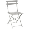 Bolero Pavement Style Steel Chairs Grey (Pack of 2)
