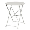 Bolero Grey Pavement Style Steel Table (600mm Round)