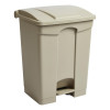 Jantex Kitchen Pedal Bin Beige - 65Ltr