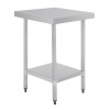 Vogue Stainless Steel Prep Table 900(H) x 600(W) x 700(D)mm. Without Upstand Per Each