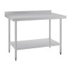 Vogue Stainless Steel Table with Upstand 1200mm