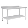 Vogue Stainless Steel Table with Upstand - 1800x700x900mm