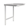 Vogue Pass Through Dishwash Table Left - 880x600x650mm