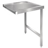 Vogue Pass Through Dishwash Table Right - 880(h) x 600(w) x 650mm(d)