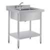 Vogue Stainless Steel Midi Sink - 960(H)x750(W)x600(D)mm
