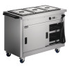 Lincat Panther 670 Series Hot Cupboard with Bain Marie Tops 3 x 1/1 GN (Direct)