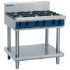 Blue Seal Evolution Cooktop 6 Open Burners 900mm on Stand LPG (Direct)