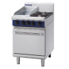 Blue Seal Evolution 2 Burner/Ribbed Griddle Static Oven LPG Gas 600mm (Direct)