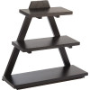 APS Triangle Wooden Buffet Stand Black - 530(w)x210(d)x500(h)mm 21x8.25x19.25"