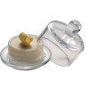 APS Butter Pad with Cover Round Glass - 90(dia)x90mm 3.5x3.5"