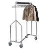 Heavy Duty Z Garment Rail with Anti-theft Chrome Hangers (Direct)