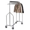 Heavy Duty Z Garment Rail with Anti-theft Chrome Hangers (Direct)