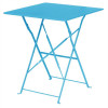 Bolero Seaside Blue Pavement Style Steel Table Square 710(H) x 600(W) x 600(D)mm