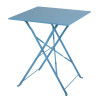 Bolero Seaside Blue Pavement Style Steel Table Square  710(H) x 600(W) x 600(D)mm