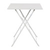 Bolero Grey Pavement Style Steel Table Square 710(H )x 600(W) x 600(D)mm