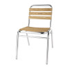 Bolero Aluminium and Ash Bistro Sidechair (Pack of 4)