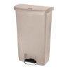 Rubbermaid Slim Jim Step on Front Pedal Beige 68Ltr Per Each