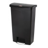 Rubbermaid Slim Jim Step on Resin Front Pedal - 68Ltr Black
