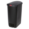 Rubbermaid Slim Jim Step on Resin End Pedal Black - 68Ltr