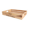 Baroque Crate Rustic Acacia Large Fresh Garden Produce - 420x300x70mm