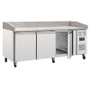 Polar Bakery Prep Counter 3 Door with Marble Work Surface