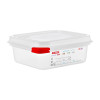 Araven PP Food Container 1/6 GN 1.1Ltr with Lid 65mm (H) (Pack 4)