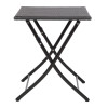 Bolero PE Wicker Folding 600mm Square Table