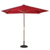 Bolero Red Square 2500mm Pulley Parasol