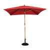 Bolero Red Square 2500mm Pulley Parasol