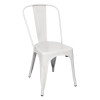 Bolero Bistro White Steel Side Chair (Pack 4)