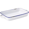 Avebury Blue Large Rectangular Dish - 220mm 8 1/2" (Box 12)
