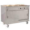 Parry Mobile Servery Wet/Dry Bain Marie Top, 420 Plates 5kW (Direct)