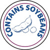 Vogue Contains Soybeans 1" Allergen Label (Roll 1000)