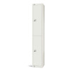 450mm Deep Locker 2 Door Combi Lock) White - 1800x450x300mm (Direct)