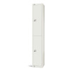 450mm Deep Locker 2 Door Combi Lock) White - 1800x450x300mm (Direct)