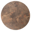 Werzalit Round 700mm Table Top (Rust Brown 223) (B2B)