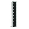 300mm Deep Locker 8 Door (Electronic Lock) Black - 1800x300x300mm (Direct)