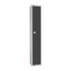 300mm Deep Locker 1 Door (Coin Return) Graphite Grey - 1800x300x300mm (Direct)