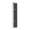 300mm Deep Locker 2 Door Coin Return Graphite Grey1950x300mm sloping top(Direct)