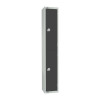 300mm Deep Locker 2 Door Elect Lock Graphite Grey - 1800x300x300mm (Direct)