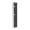 300mm Deep Locker 3 Door (Coin Return) Graphite Grey - 1800x300x300mm (Direct)