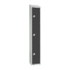 300mm Deep Locker 3 Door Coin Return Graphite Grey1950x300mm sloping top(Direct)